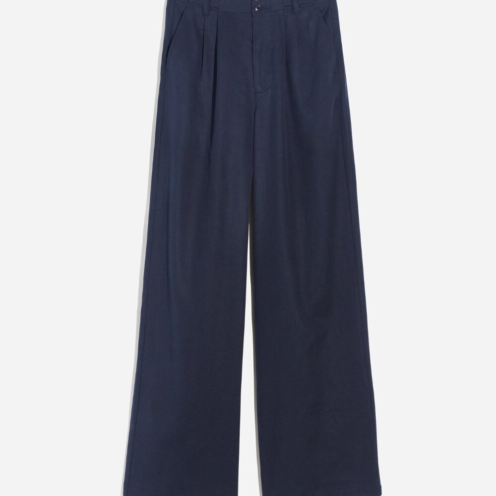 Madewell Harlow Wide-Leg Pant Size 4 Navy Deep Indigo - Picture 13 of 14